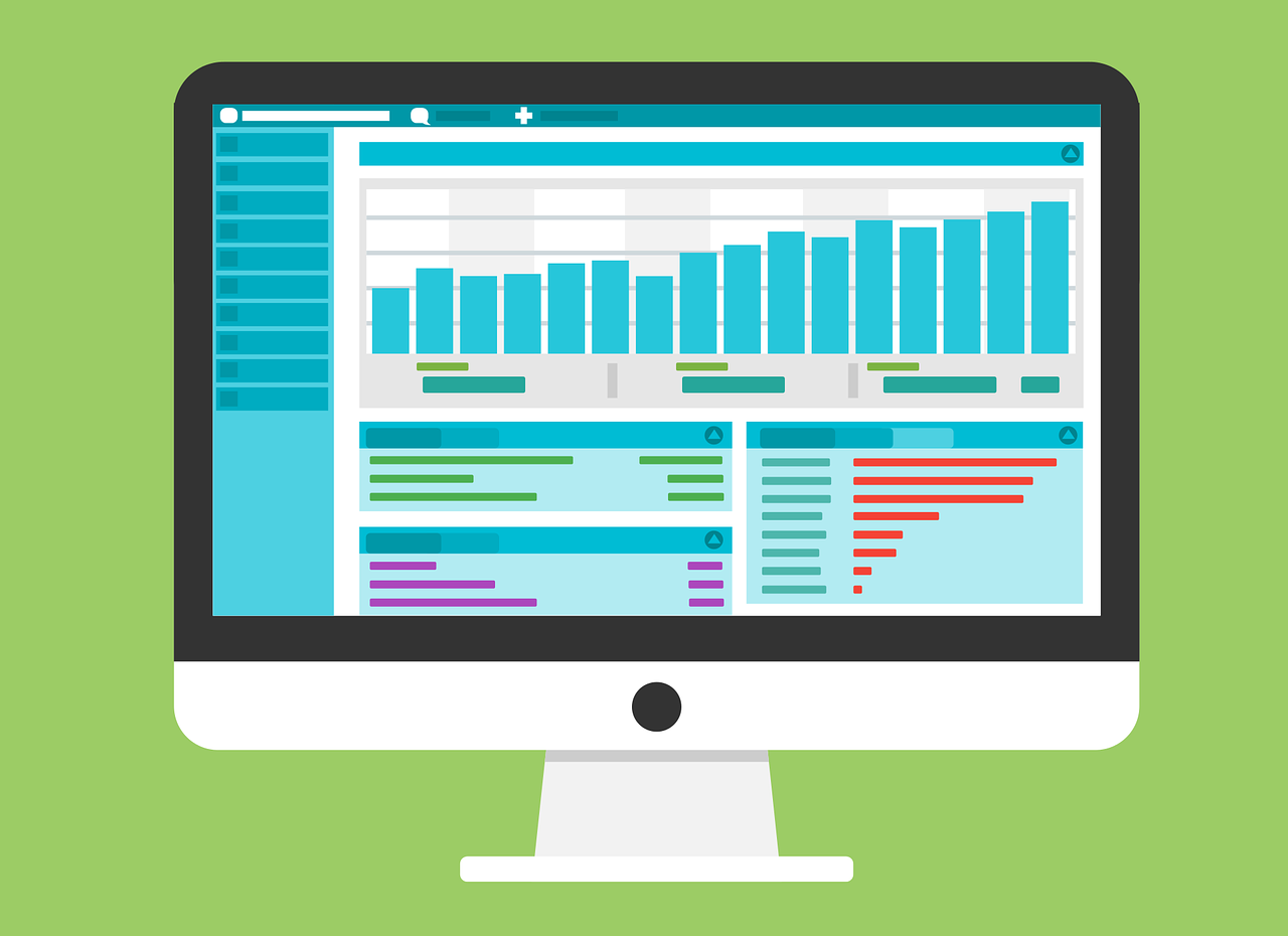 Free statistic wordpress web vector